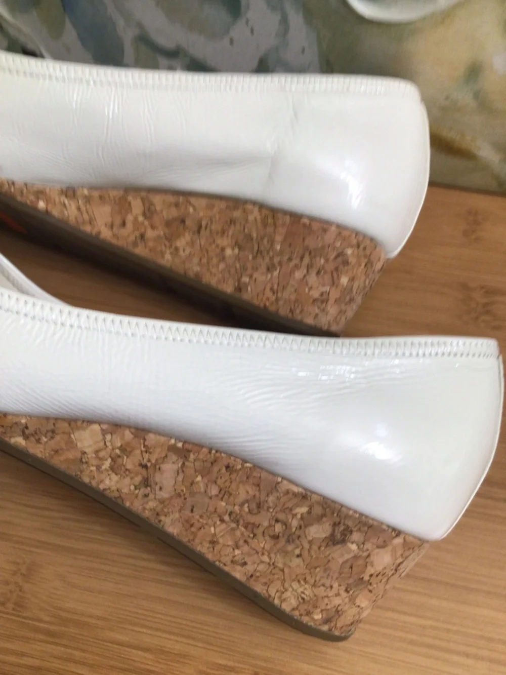 Cole Haan Womens Open-Toe Shoes Cork Wedge & Air Sole 9,5